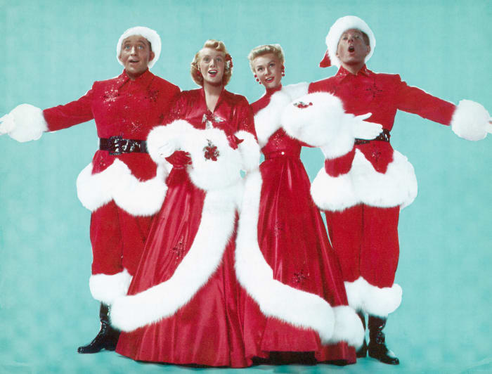 Bing Crosby, Rosemary Clooney, Vera-Ellen and Danny Kaye, dressed in festive finery, sing "White Christmas" and all is right with the world.