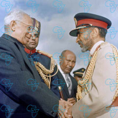 RARE Print: Haile Selassie I & His Excellency Dr Sarvepalli Radhakrishnan India