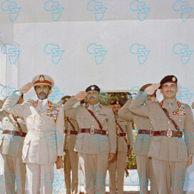 RARE Print: Emperor Haile Selassie I of Ethiopia and King Hussain of Jordan