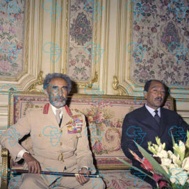 RARE Print: Emperor Haile Selassie I & President Muhammad Anwar al Sadat (Egypt)
