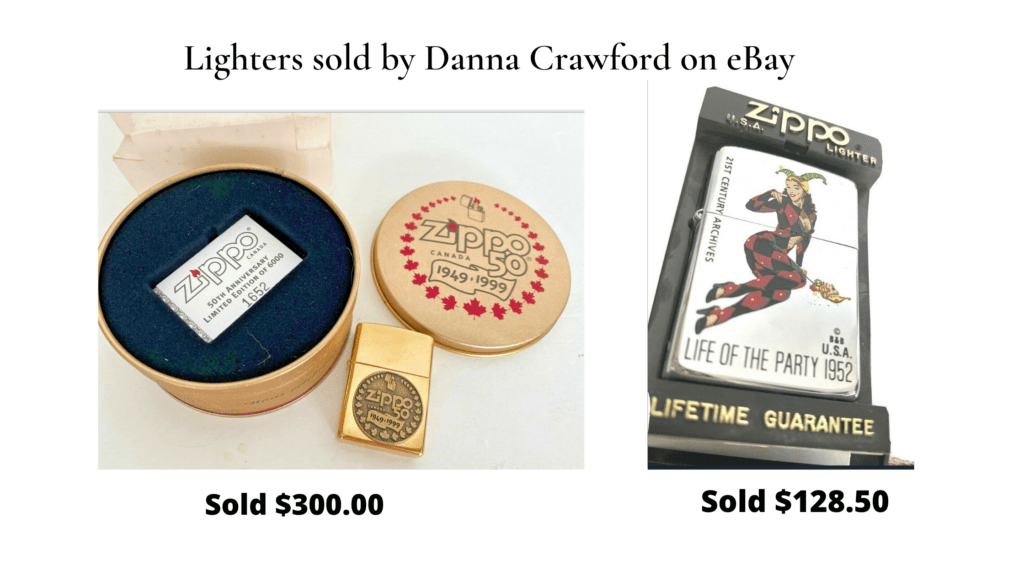 Lighters sold by danna crawford